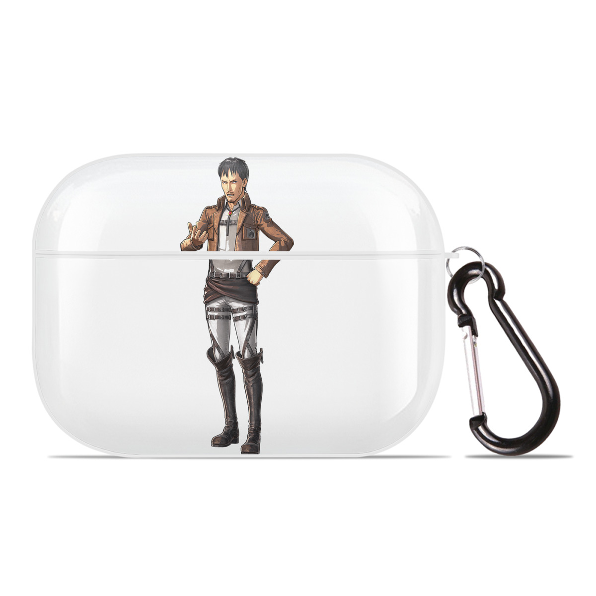 （画像用） 進撃の巨人 Attack on Titan 【AirPods Pro用】ハードシェル保護ケース 耐衝撃・防指紋・カラビナ付き商品仕様