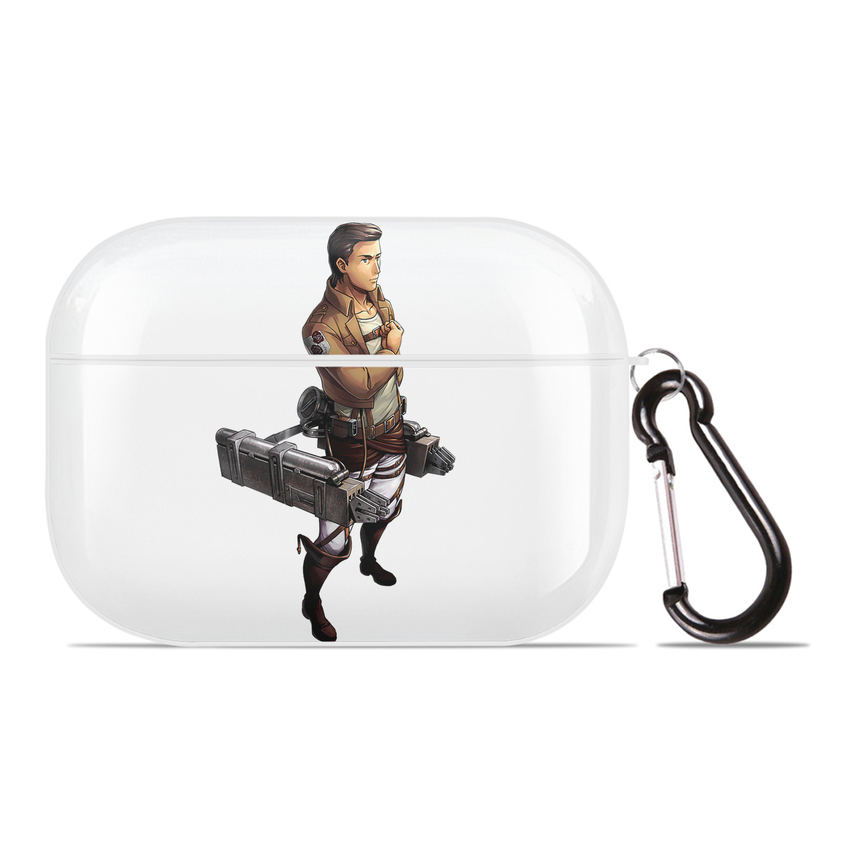 （画像用） 進撃の巨人 Attack on Titan 【AirPods Pro用】ハードシェル保護ケース 耐衝撃・防指紋・カラビナ付き商品仕様