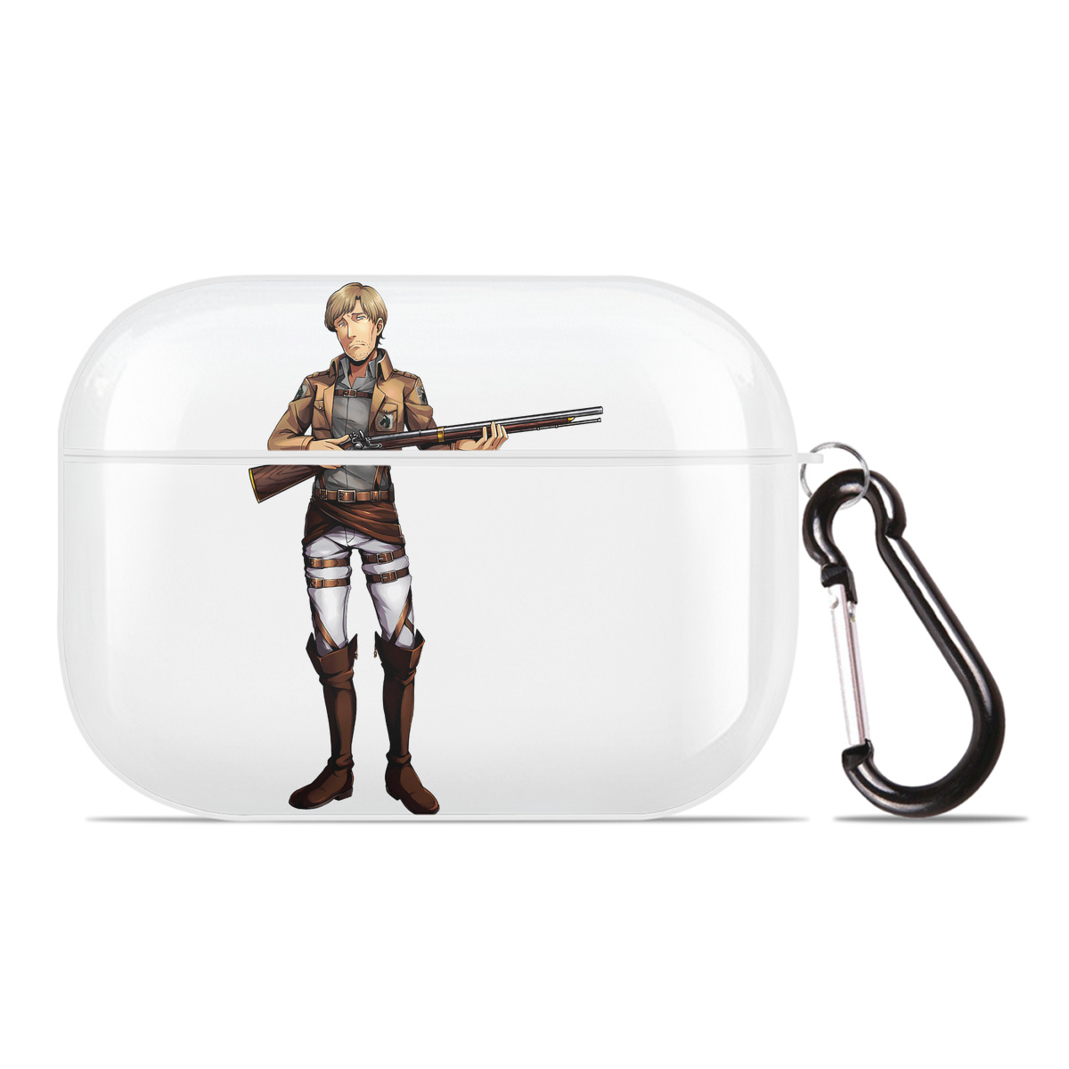 （画像用） 進撃の巨人 Attack on Titan 【AirPods Pro用】ハードシェル保護ケース 耐衝撃・防指紋・カラビナ付き商品仕様