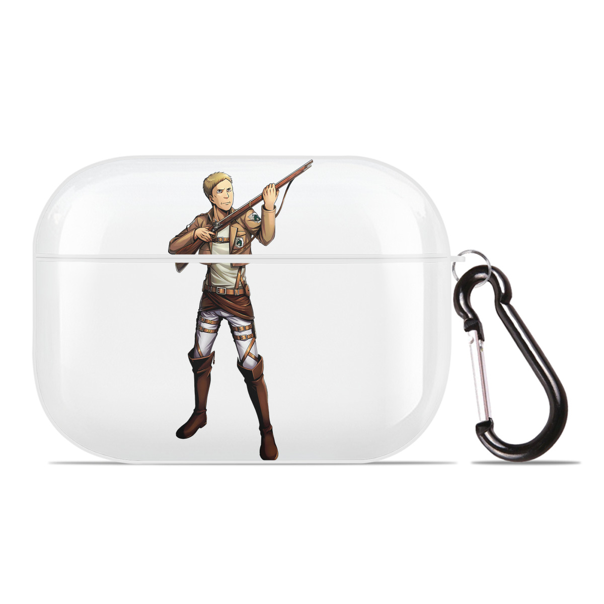 （画像用） 進撃の巨人 Attack on Titan 【AirPods Pro用】ハードシェル保護ケース 耐衝撃・防指紋・カラビナ付き商品仕様