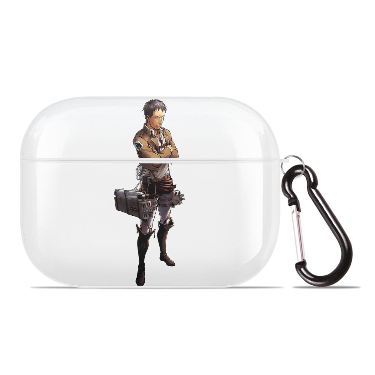 （画像用） 進撃の巨人 Attack on Titan 【AirPods Pro用】ハードシェル保護ケース 耐衝撃・防指紋・カラビナ付き商品仕様