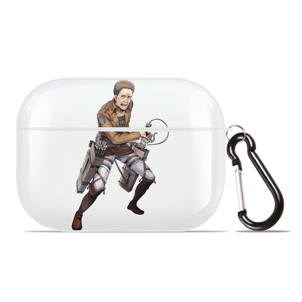 （画像用） 進撃の巨人 Attack on Titan 【AirPods Pro用】ハードシェル保護ケース 耐衝撃・防指紋・カラビナ付き商品仕様