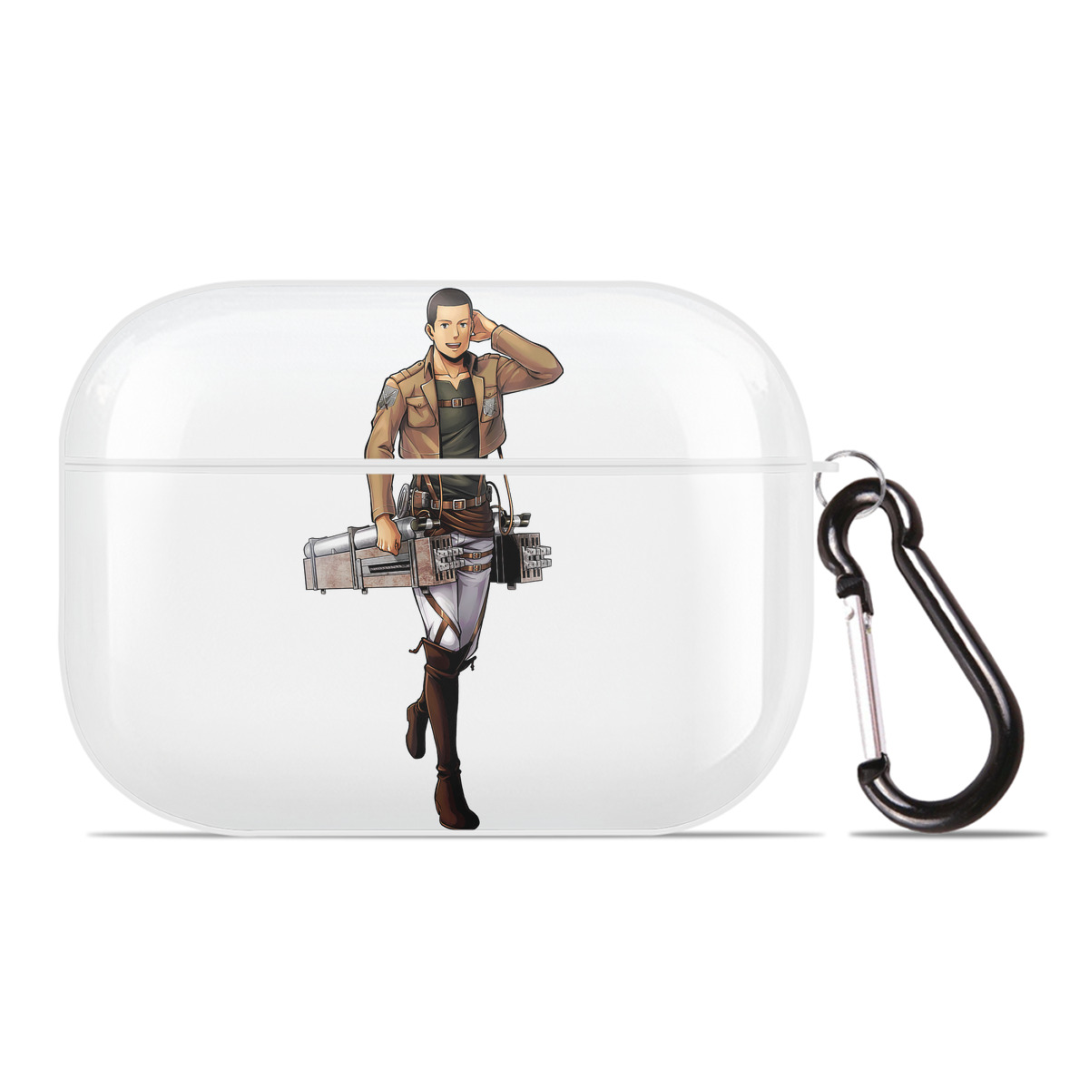 （画像用） 進撃の巨人 Attack on Titan 【AirPods Pro用】ハードシェル保護ケース 耐衝撃・防指紋・カラビナ付き商品仕様