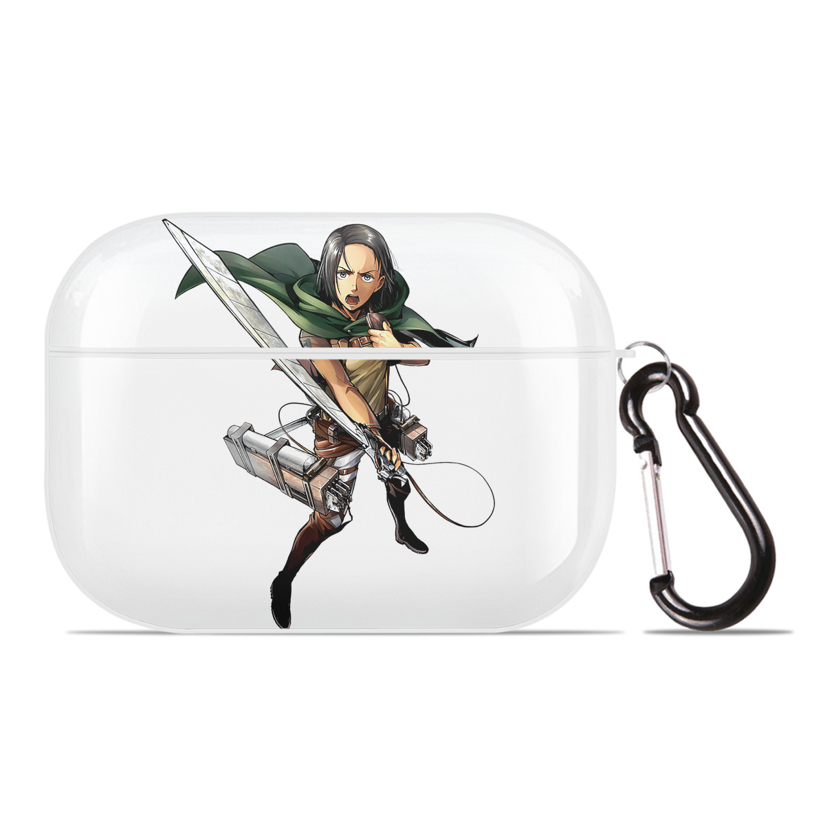 （画像用） 進撃の巨人 Attack on Titan 【AirPods Pro用】ハードシェル保護ケース 耐衝撃・防指紋・カラビナ付き商品仕様