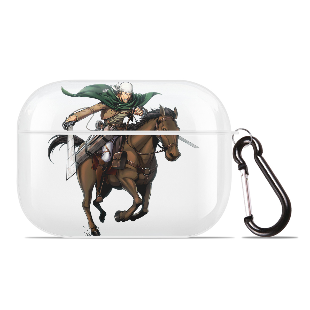 （画像用） 進撃の巨人 Attack on Titan 【AirPods Pro用】ハードシェル保護ケース 耐衝撃・防指紋・カラビナ付き商品仕様