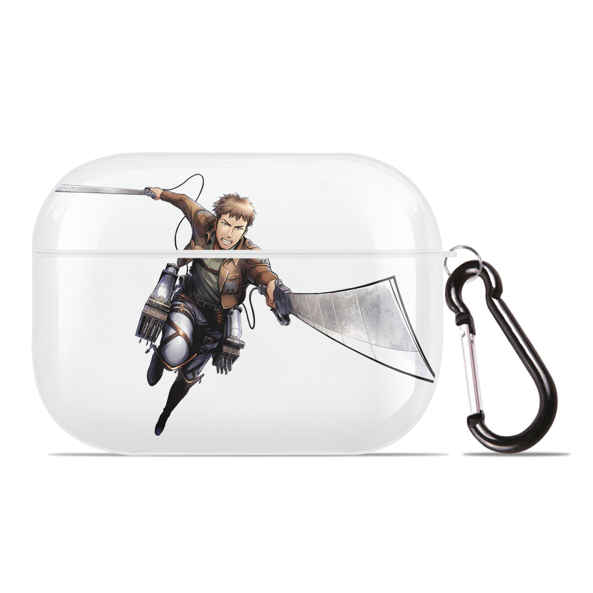 （画像用） 進撃の巨人 Attack on Titan 【AirPods Pro用】ハードシェル保護ケース 耐衝撃・防指紋・カラビナ付き商品仕様