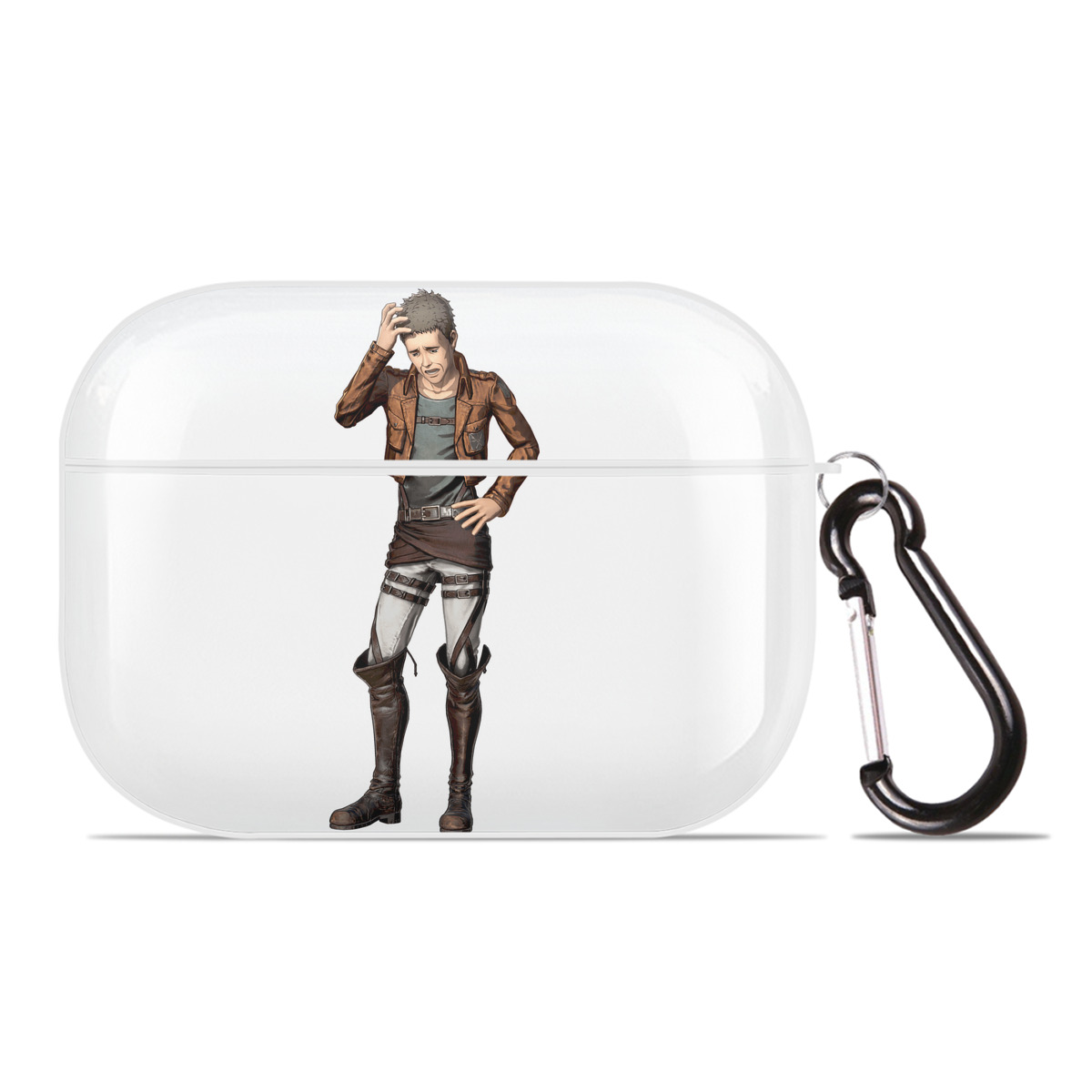 （画像用） 進撃の巨人 Attack on Titan 【AirPods Pro用】ハードシェル保護ケース 耐衝撃・防指紋・カラビナ付き商品仕様