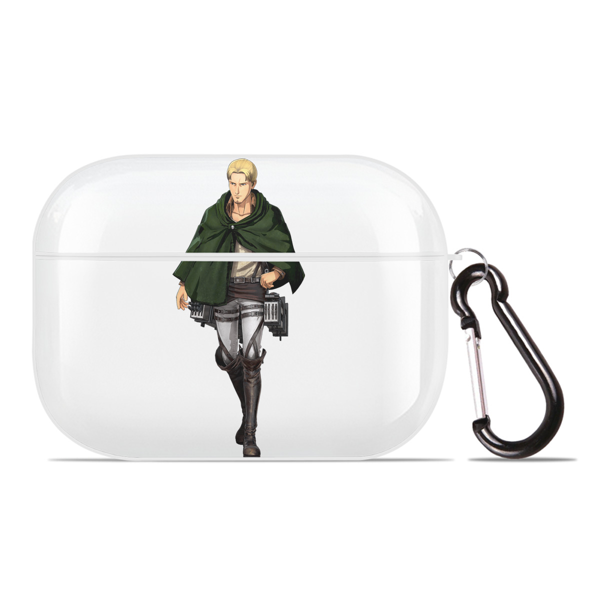 （画像用） 進撃の巨人 Attack on Titan 【AirPods Pro用】ハードシェル保護ケース 耐衝撃・防指紋・カラビナ付き商品仕様