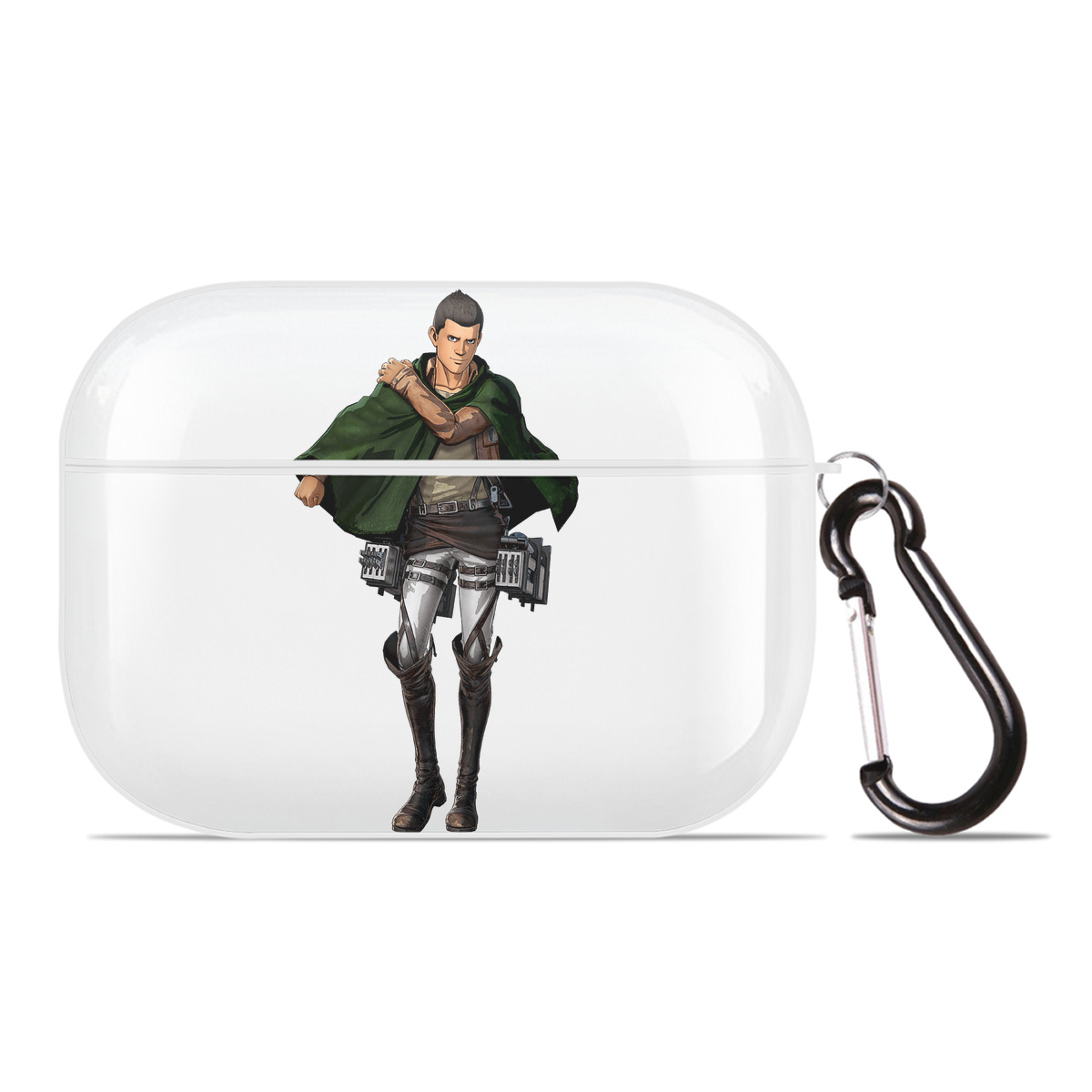 （画像用） 進撃の巨人 Attack on Titan 【AirPods Pro用】ハードシェル保護ケース 耐衝撃・防指紋・カラビナ付き商品仕様