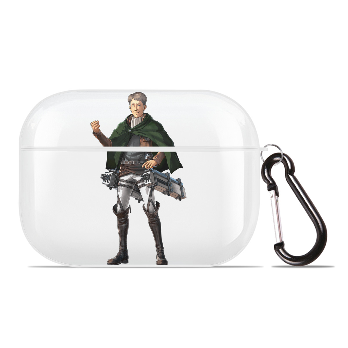 （画像用） 進撃の巨人 Attack on Titan 【AirPods Pro用】ハードシェル保護ケース 耐衝撃・防指紋・カラビナ付き商品仕様