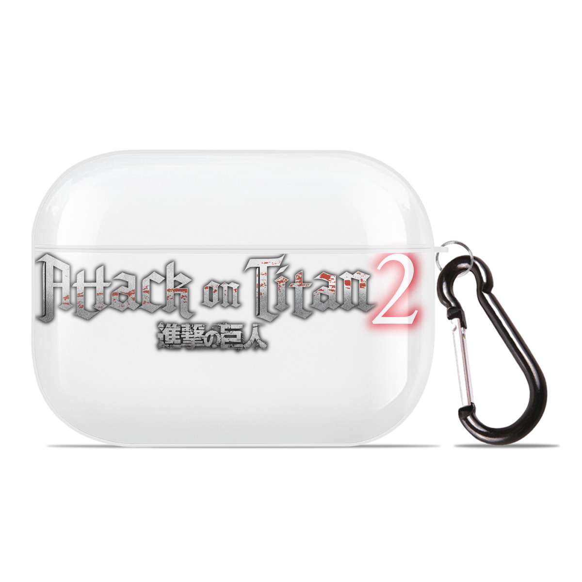 （画像用） 進撃の巨人 Attack on Titan 【AirPods Pro用】ハードシェル保護ケース 耐衝撃・防指紋・カラビナ付き商品仕様