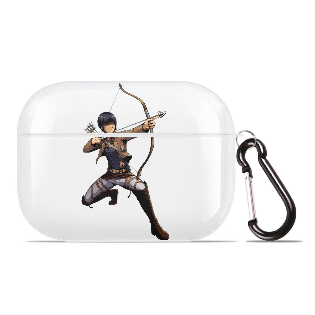 （画像用） 進撃の巨人 Attack on Titan 【AirPods Pro用】ハードシェル保護ケース 耐衝撃・防指紋・カラビナ付き商品仕様