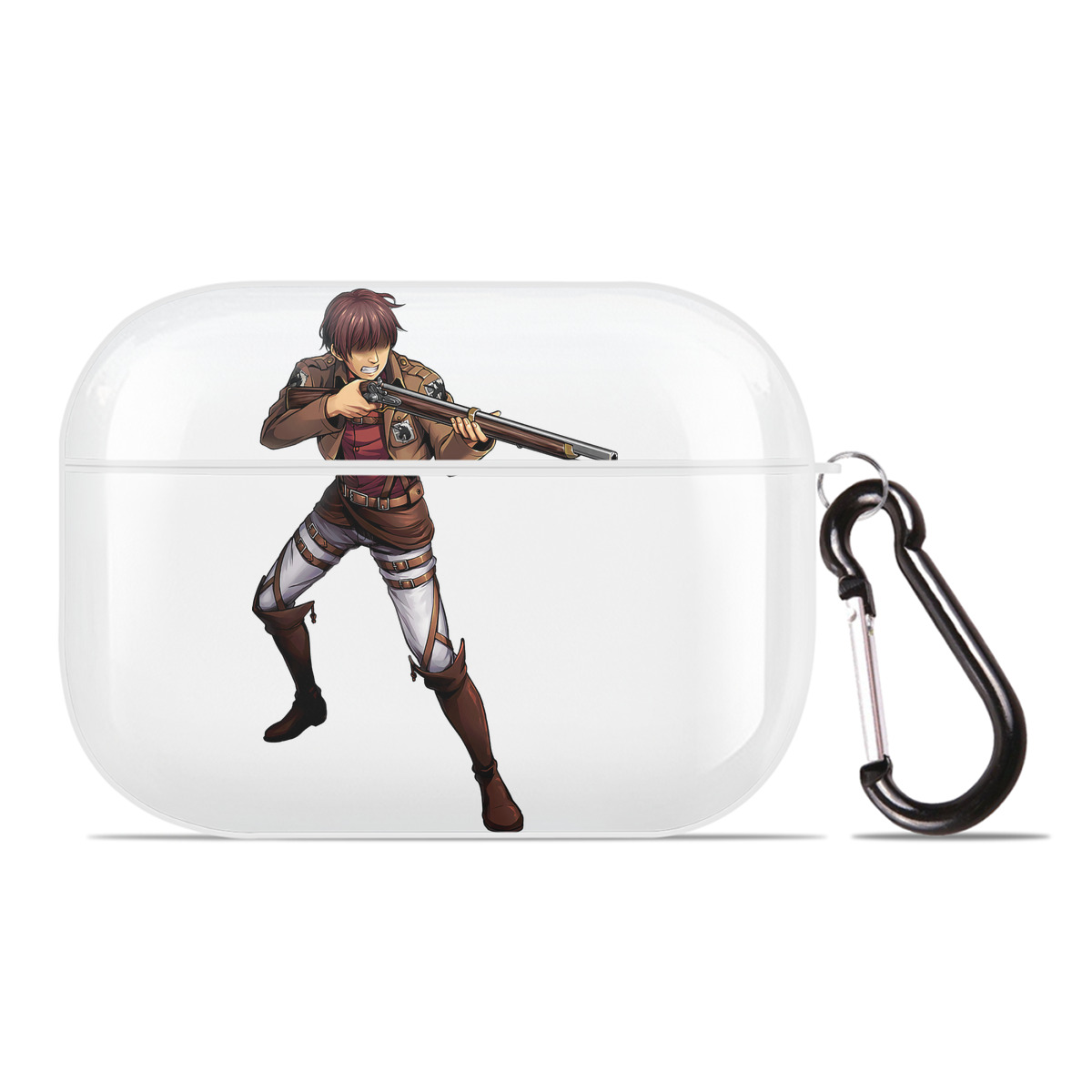（画像用） 進撃の巨人 Attack on Titan 【AirPods Pro用】ハードシェル保護ケース 耐衝撃・防指紋・カラビナ付き商品仕様