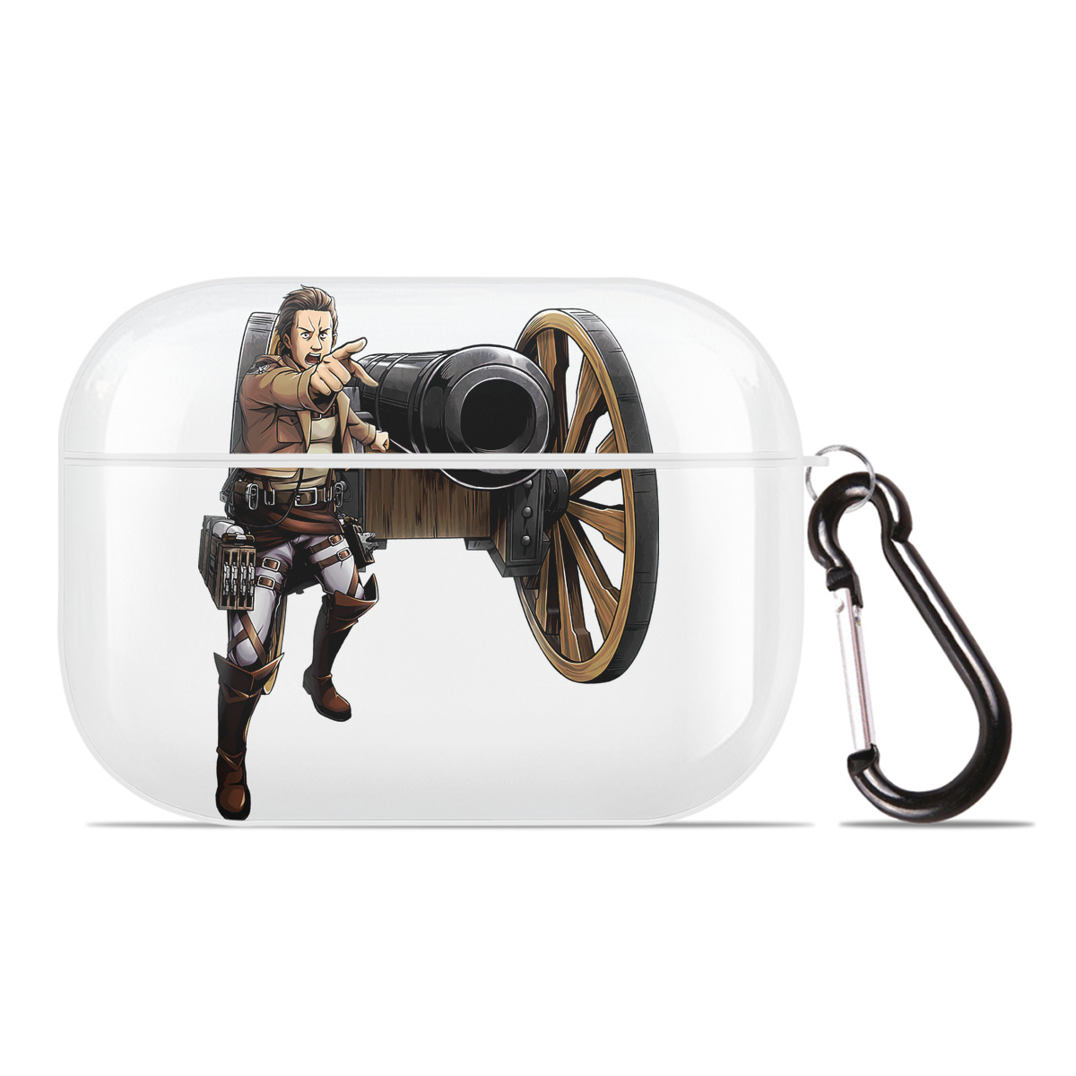 （画像用） 進撃の巨人 Attack on Titan 【AirPods Pro用】ハードシェル保護ケース 耐衝撃・防指紋・カラビナ付き商品仕様