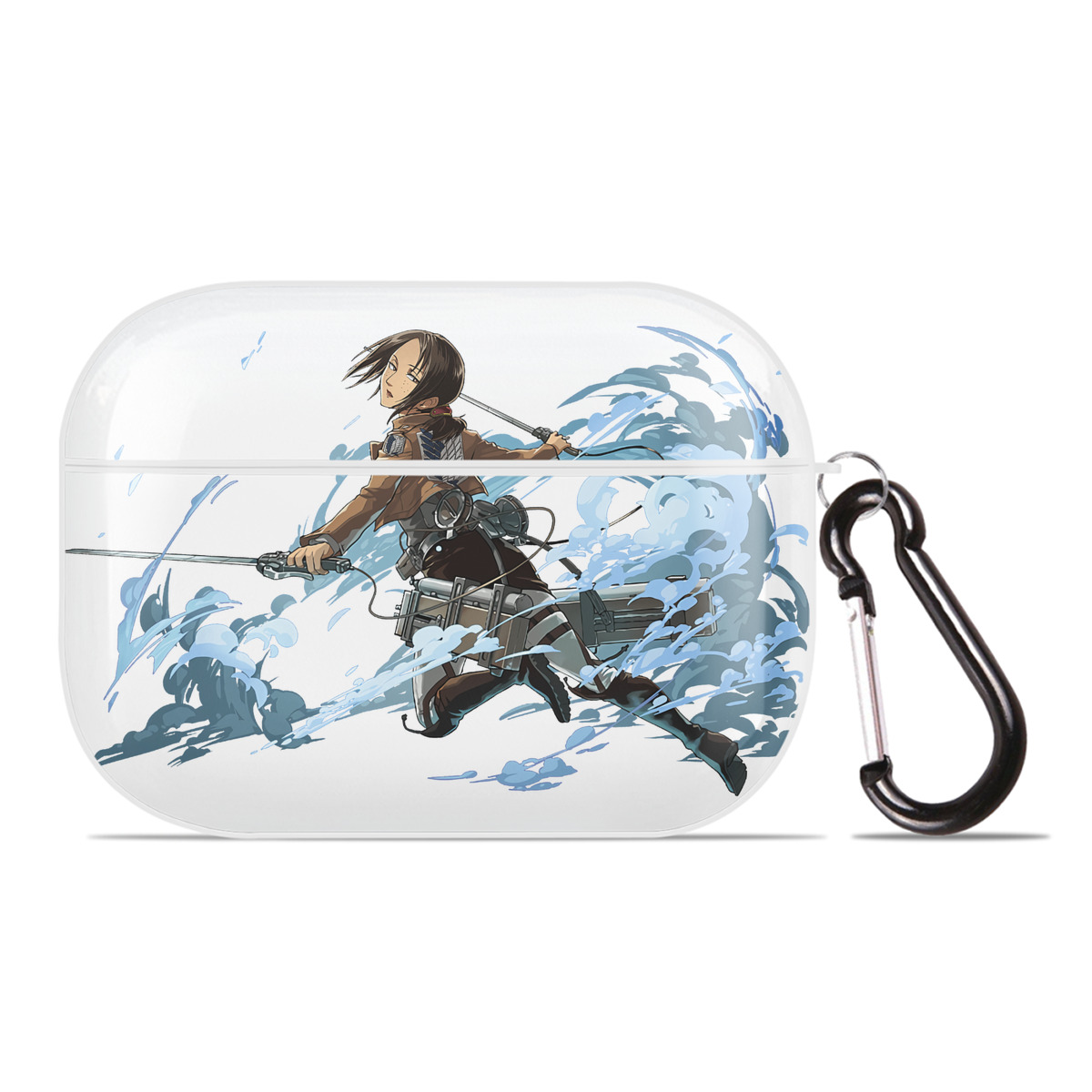 （画像用） 進撃の巨人 Attack on Titan 【AirPods Pro用】ハードシェル保護ケース 耐衝撃・防指紋・カラビナ付き商品仕様