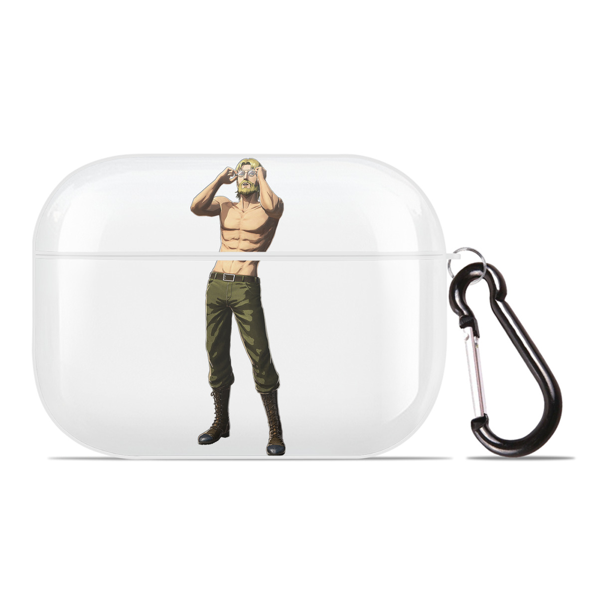 （画像用） 進撃の巨人 Attack on Titan 【AirPods Pro用】ハードシェル保護ケース 耐衝撃・防指紋・カラビナ付き商品仕様