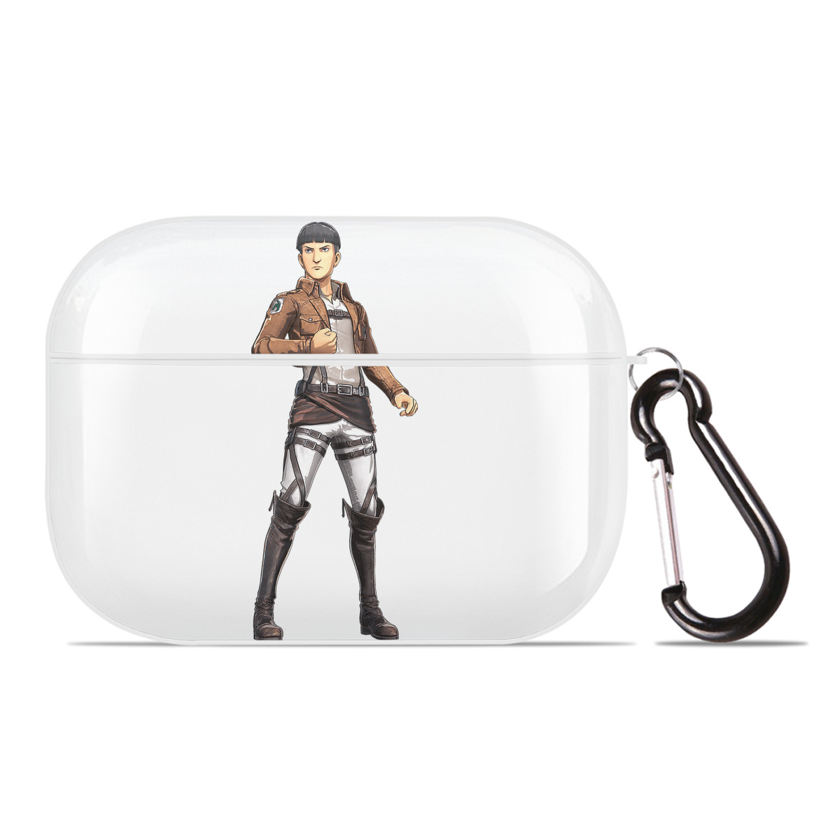 （画像用） 進撃の巨人 Attack on Titan 【AirPods Pro用】ハードシェル保護ケース 耐衝撃・防指紋・カラビナ付き商品仕様
