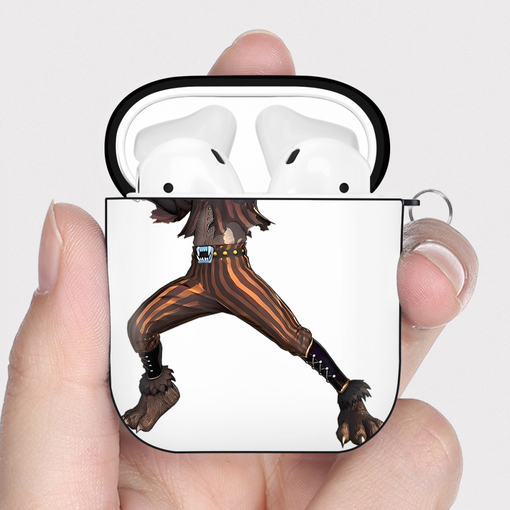 （画像用） 進撃の巨人 エレン･イェーガー Attack on Titan Eren Jäger AirPods 第2世代保護ケース ハードシェル ブラック 耐衝撃・防指紋・カラビナ付き