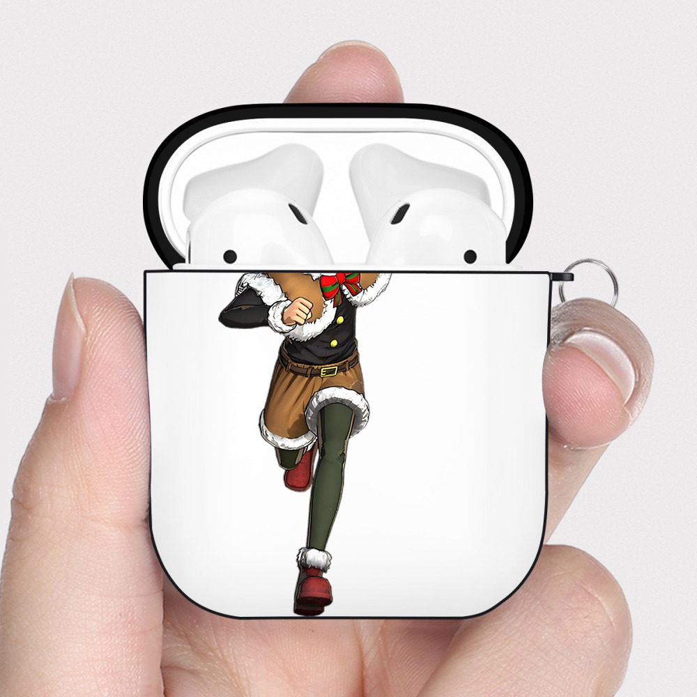 （画像用） 進撃の巨人 エレン･イェーガー Attack on Titan Eren Jäger AirPods 第2世代保護ケース ハードシェル ブラック 耐衝撃・防指紋・カラビナ付き
