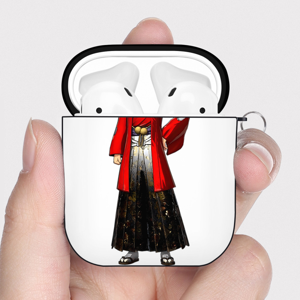 （画像用） 進撃の巨人 エレン･イェーガー Attack on Titan Eren Jäger AirPods 第2世代保護ケース ハードシェル ブラック 耐衝撃・防指紋・カラビナ付き