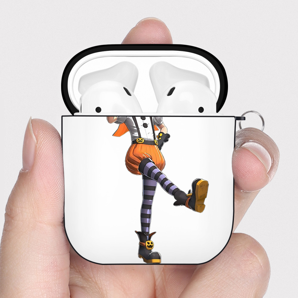 （画像用） 進撃の巨人 アルミン·アルレルト Attack on Titan Armin Arlert AirPods 第2世代保護ケース ハードシェル ブラック 耐衝撃・防指紋・カラビナ付き