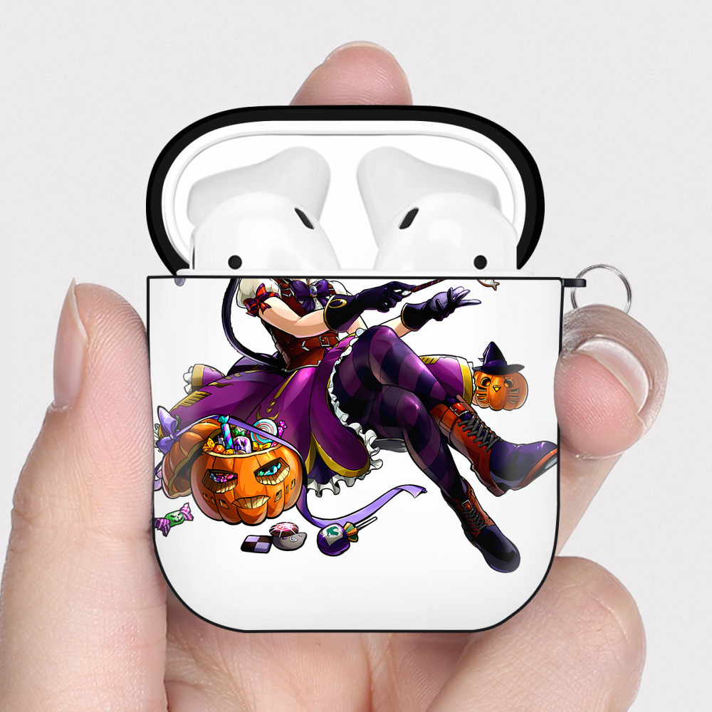 （画像用） 進撃の巨人 アニ・レオンハート Attack on Titan Annie Leonhart AirPods 第2世代保護ケース ハードシェル ブラック 耐衝撃・防指紋・カラビナ付き