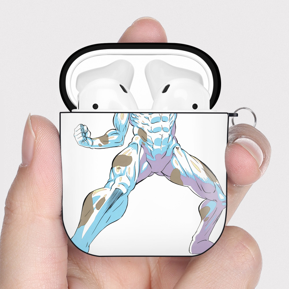 （画像用） 進撃の巨人 Attack on Titan AirPods 第2世代保護ケース ハードシェル ブラック 耐衝撃・防指紋・カラビナ付き