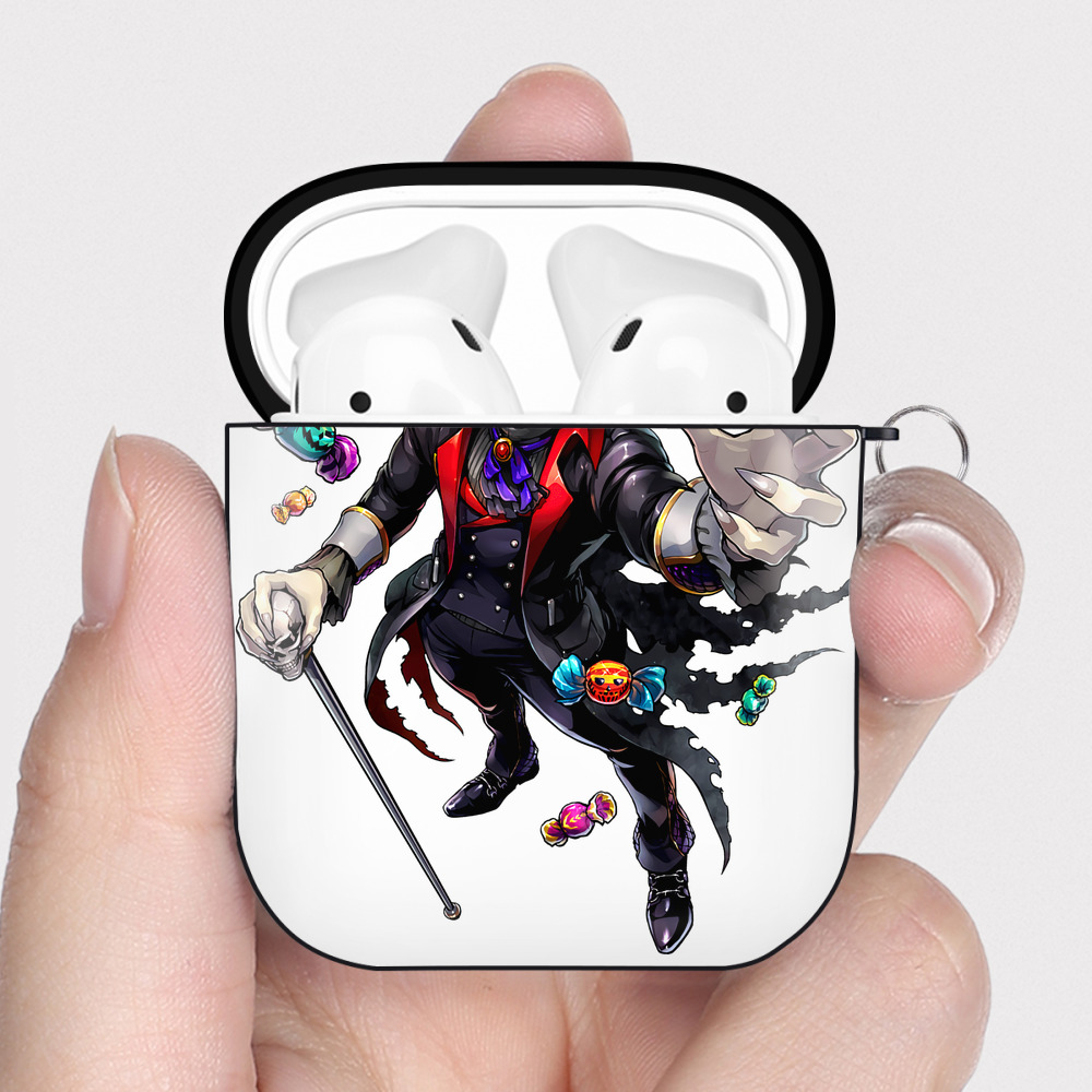 （画像用） 進撃の巨人 Attack on Titan AirPods 第2世代保護ケース ハードシェル ブラック 耐衝撃・防指紋・カラビナ付き