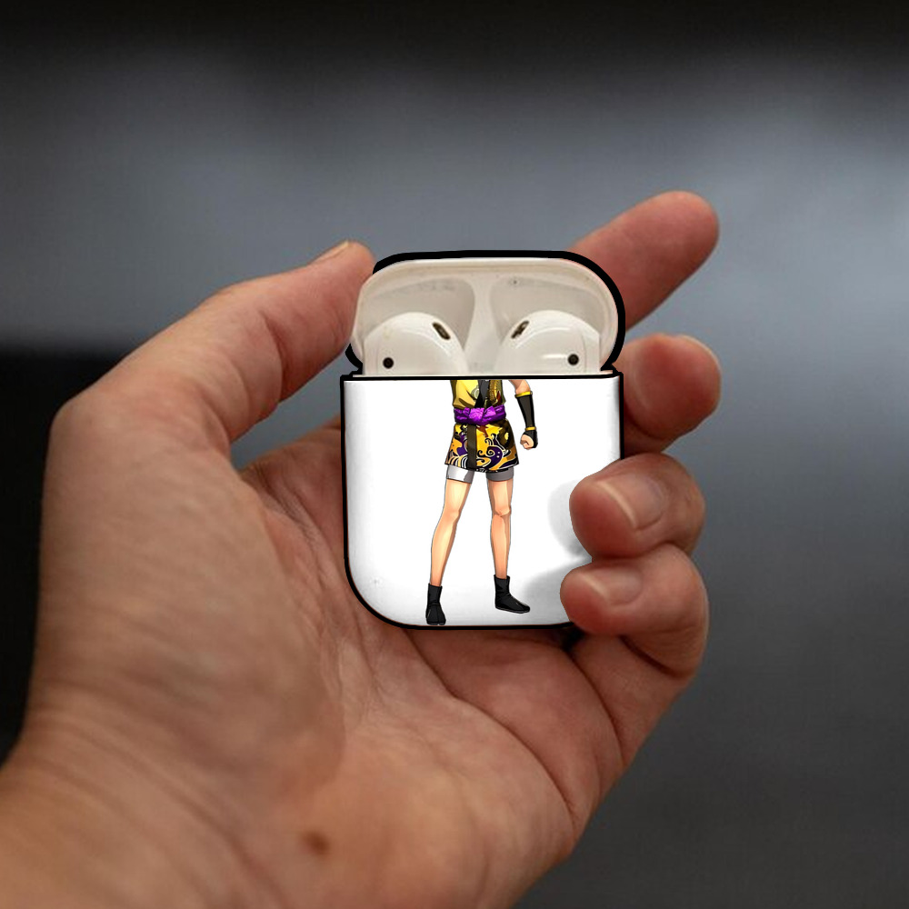 進撃の巨人 リヴァイ·アッカーマン Attack on Titan Levi Ackerman AirPods 第2世代保護ケース ハードシェル ブラック 耐衝撃・防指紋・カラビナ付き