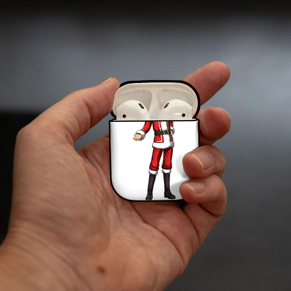 進撃の巨人 リヴァイ·アッカーマン Attack on Titan Levi Ackerman AirPods 第2世代保護ケース ハードシェル ブラック 耐衝撃・防指紋・カラビナ付き