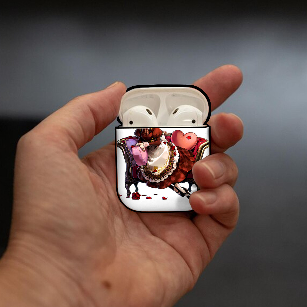 進撃の巨人 アニ・レオンハート Attack on Titan Annie Leonhart AirPods 第2世代保護ケース ハードシェル ブラック 耐衝撃・防指紋・カラビナ付き