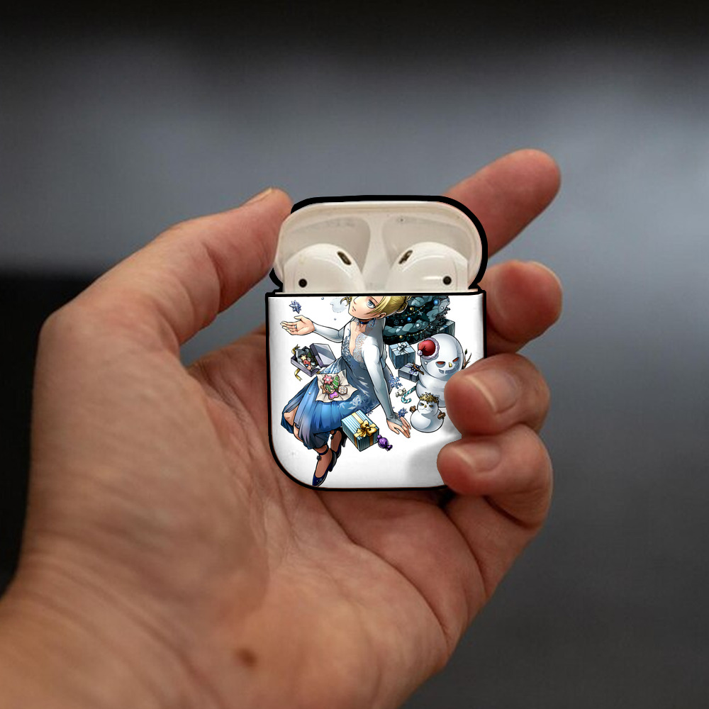 進撃の巨人 アニ・レオンハート Attack on Titan Annie Leonhart AirPods 第2世代保護ケース ハードシェル ブラック 耐衝撃・防指紋・カラビナ付き