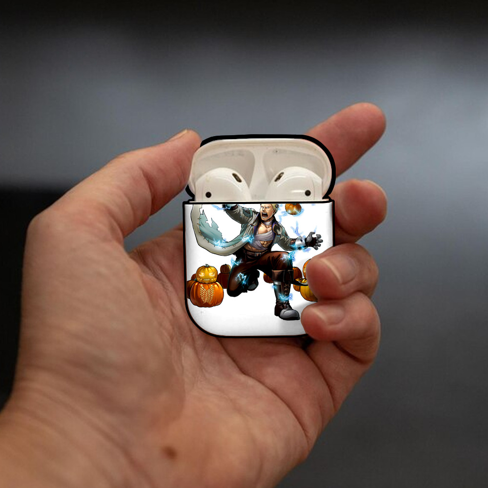 進撃の巨人 ライナー・ブラウン Attack on Titan Reiner Braun AirPods 第2世代保護ケース ハードシェル ブラック 耐衝撃・防指紋・カラビナ付き