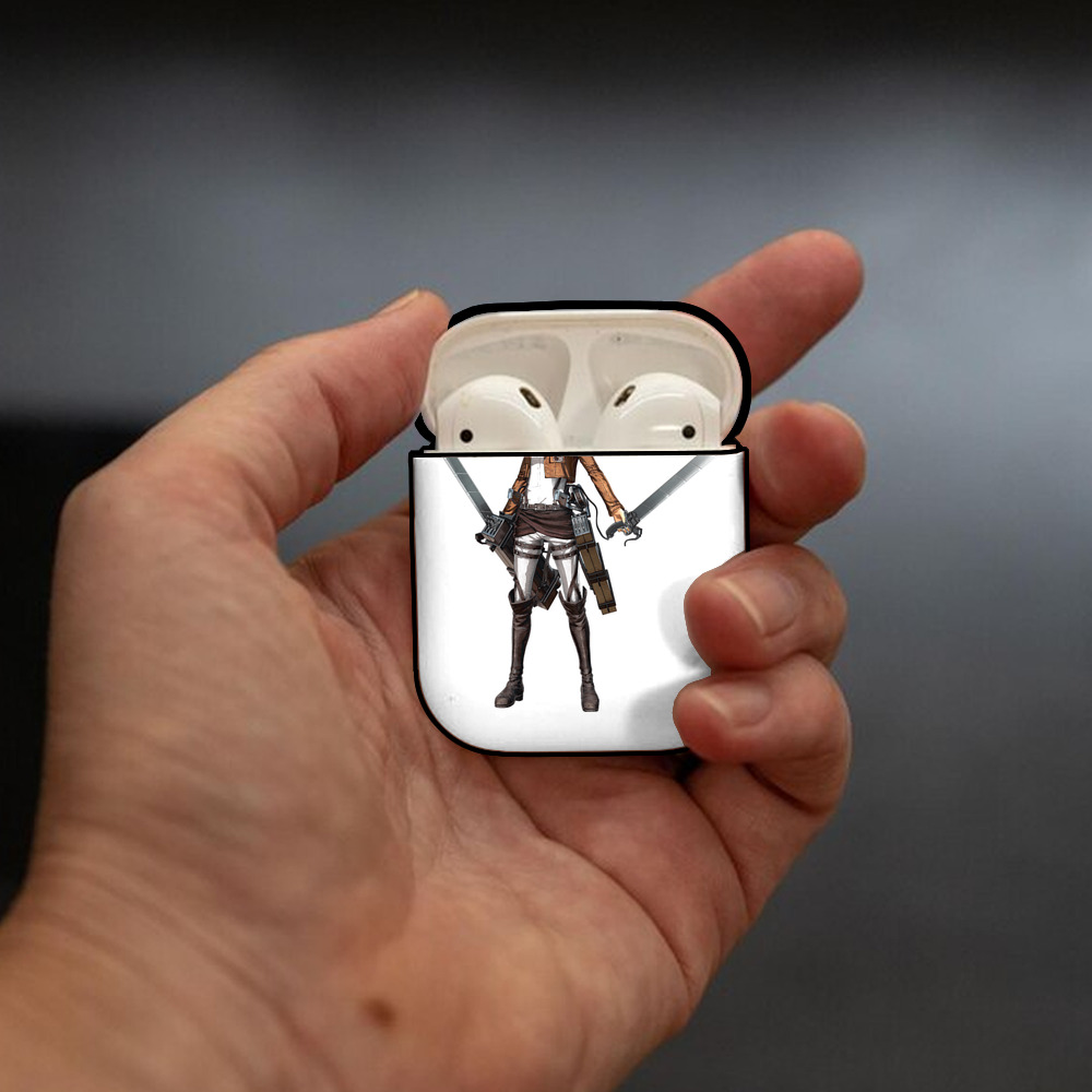  AirPods 第2世代保護ケース ハードシェル ブラック 耐衝撃・防指紋・カラビナ付き
