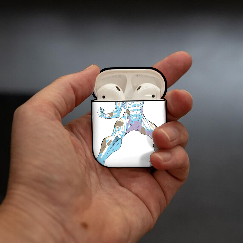 進撃の巨人 Attack on Titan AirPods 第2世代保護ケース ハードシェル ブラック 耐衝撃・防指紋・カラビナ付き
