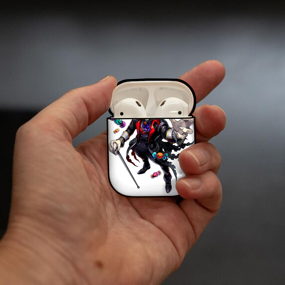 進撃の巨人 Attack on Titan AirPods 第2世代保護ケース ハードシェル ブラック 耐衝撃・防指紋・カラビナ付き