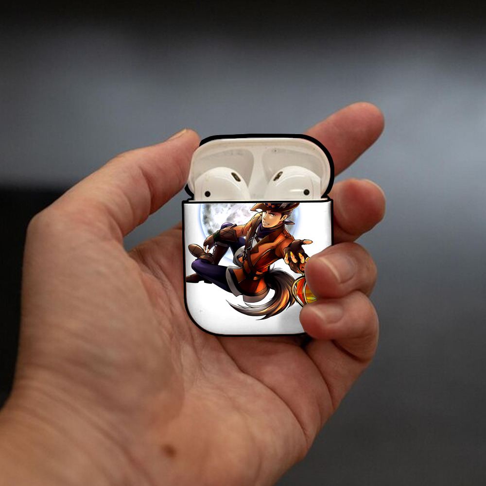 進撃の巨人 Attack on Titan AirPods 第2世代保護ケース ハードシェル ブラック 耐衝撃・防指紋・カラビナ付き