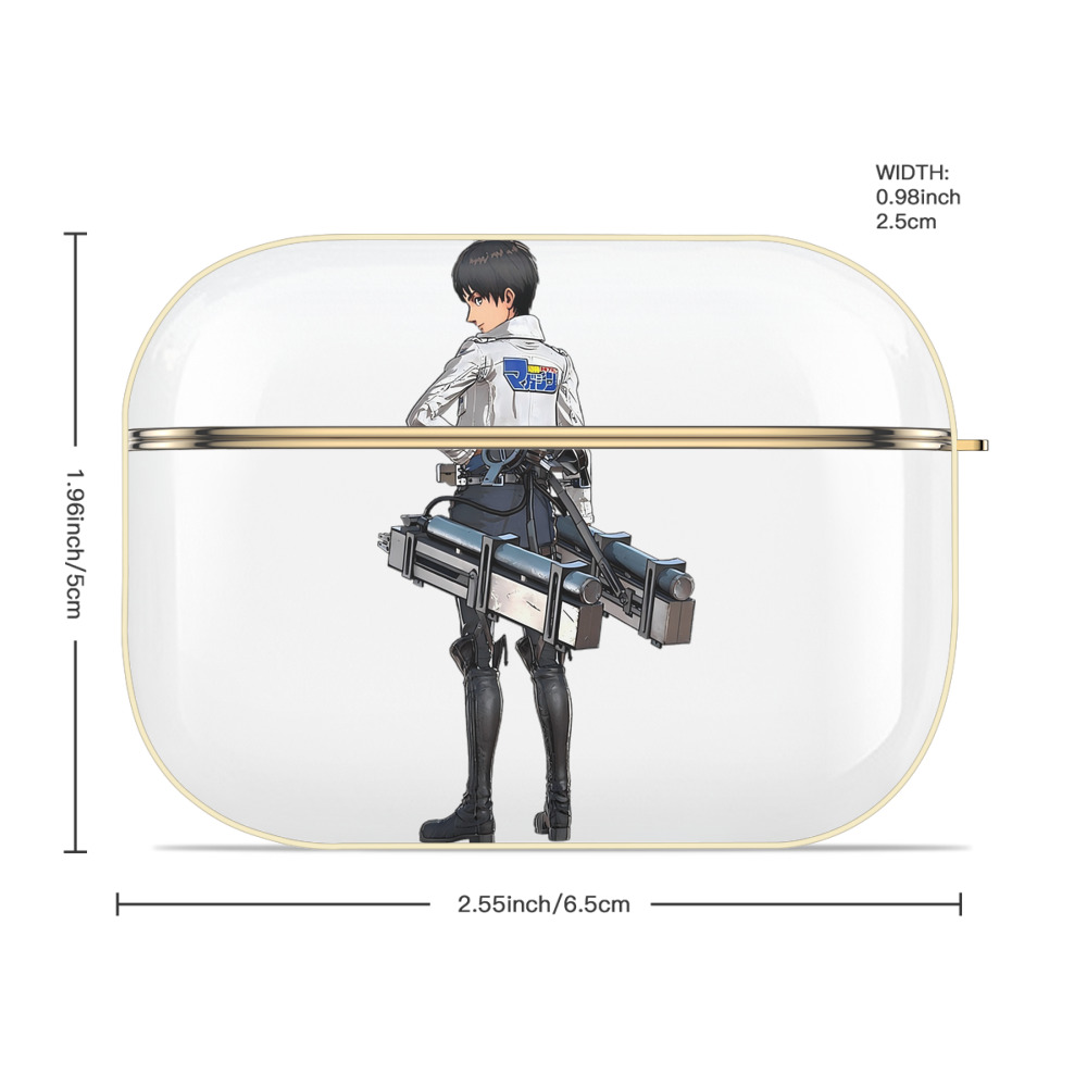 進撃の巨人 エレン･イェーガー Attack on Titan Eren Jäger 【AirPods Pro用】ハードシェル保護ケース｜耐衝撃・防指紋・カラビナ付き商品仕様