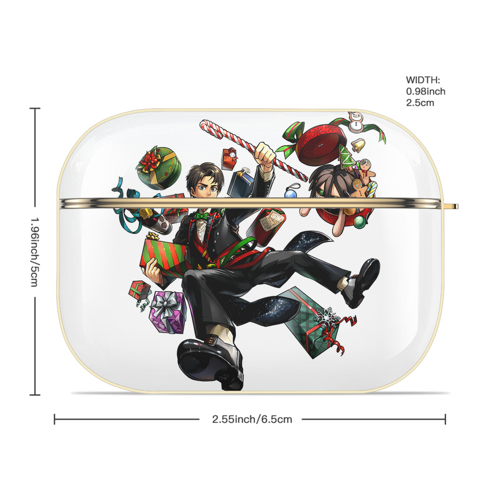 進撃の巨人 エレン･イェーガー Attack on Titan Eren Jäger 【AirPods Pro用】ハードシェル保護ケース｜耐衝撃・防指紋・カラビナ付き商品仕様