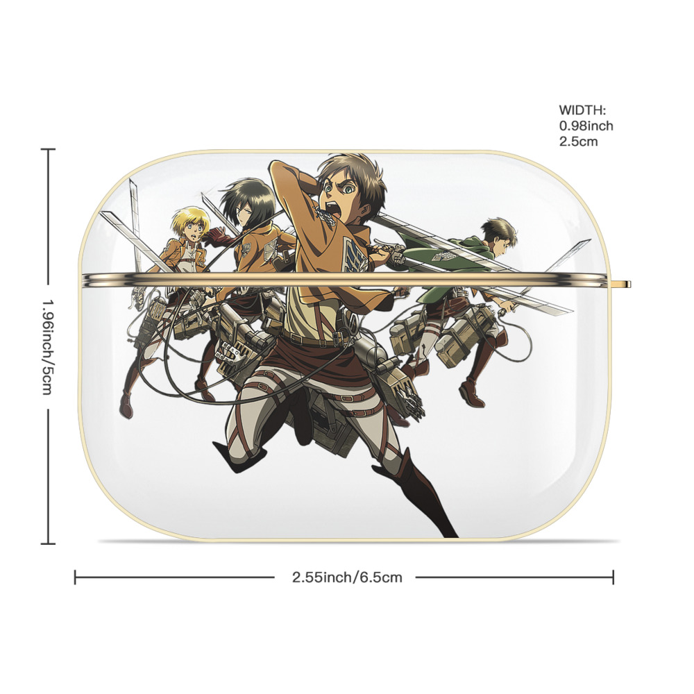 進撃の巨人 エレン･イェーガー Attack on Titan Eren Jäger 【AirPods Pro用】ハードシェル保護ケース｜耐衝撃・防指紋・カラビナ付き商品仕様