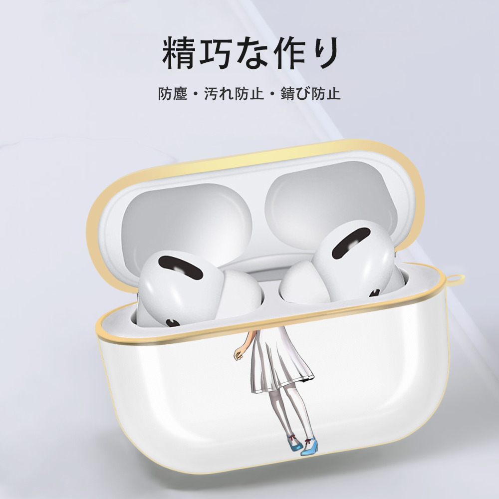 進撃の巨人 ミカサ·アッカーマン Attack on Titan Mikasa Ackerman 【AirPods Pro用】ハードシェル保護ケース｜耐衝撃・防指紋・カラビナ付き商品仕様