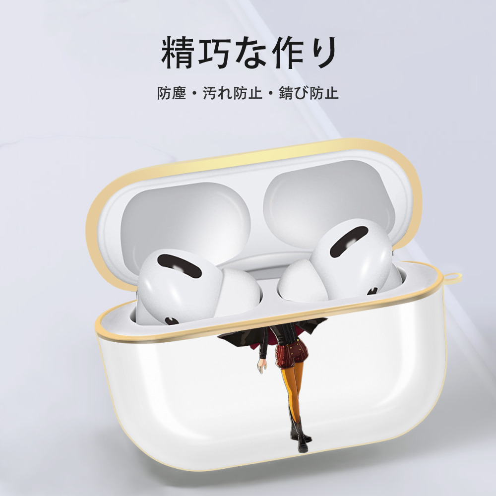 進撃の巨人 ミカサ·アッカーマン Attack on Titan Mikasa Ackerman 【AirPods Pro用】ハードシェル保護ケース｜耐衝撃・防指紋・カラビナ付き商品仕様