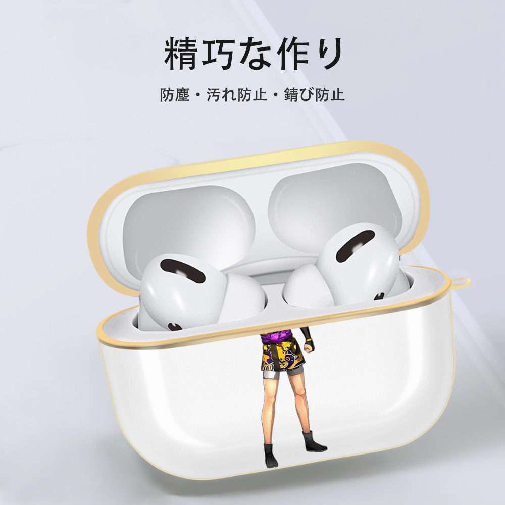 進撃の巨人 リヴァイ·アッカーマン Attack on Titan Levi Ackerman 【AirPods Pro用】ハードシェル保護ケース｜耐衝撃・防指紋・カラビナ付き商品仕様