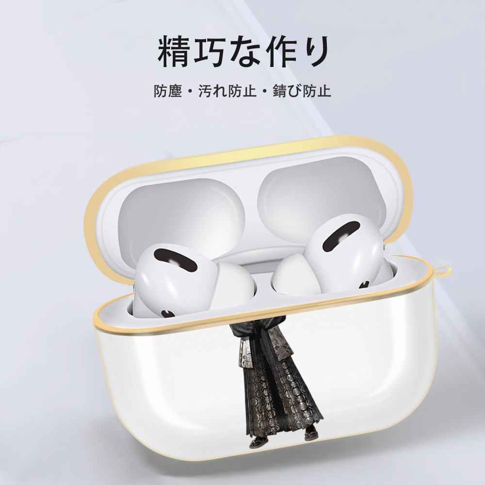 進撃の巨人 リヴァイ·アッカーマン Attack on Titan Levi Ackerman 【AirPods Pro用】ハードシェル保護ケース｜耐衝撃・防指紋・カラビナ付き商品仕様