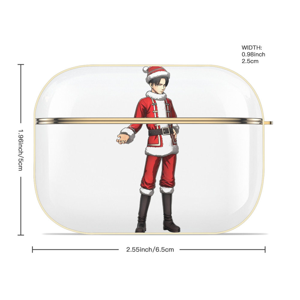 進撃の巨人 リヴァイ·アッカーマン Attack on Titan Levi Ackerman 【AirPods Pro用】ハードシェル保護ケース｜耐衝撃・防指紋・カラビナ付き商品仕様