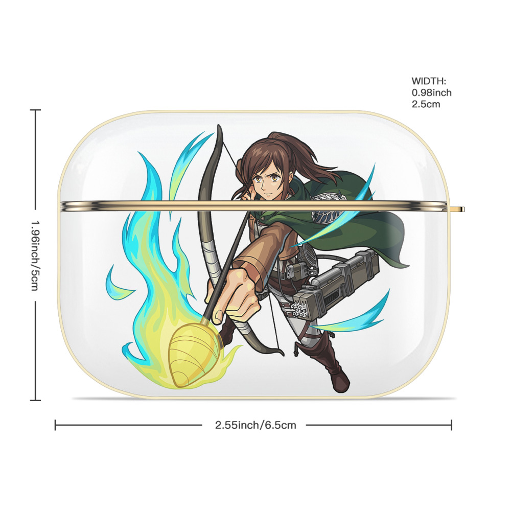 進撃の巨人 サシャ·ブラウス Attack on Titan Sasha Blaus 【AirPods Pro用】ハードシェル保護ケース｜耐衝撃・防指紋・カラビナ付き商品仕様