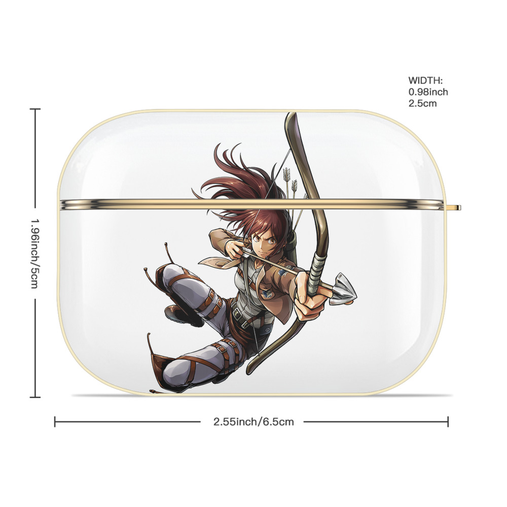 進撃の巨人 サシャ·ブラウス Attack on Titan Sasha Blaus 【AirPods Pro用】ハードシェル保護ケース｜耐衝撃・防指紋・カラビナ付き商品仕様