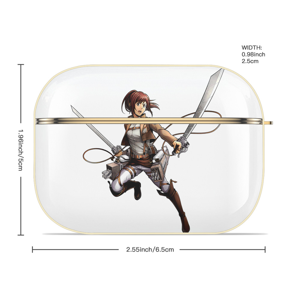 進撃の巨人 サシャ·ブラウス Attack on Titan Sasha Blaus 【AirPods Pro用】ハードシェル保護ケース｜耐衝撃・防指紋・カラビナ付き商品仕様