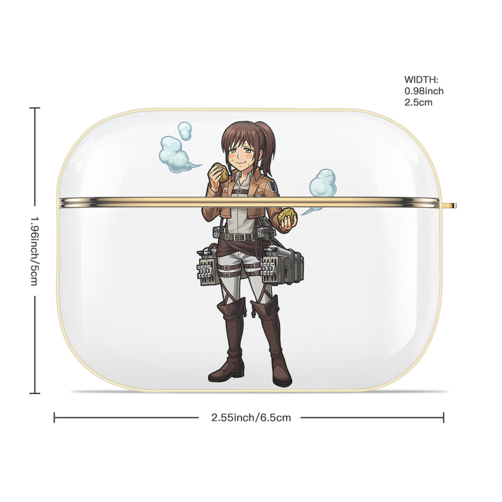 進撃の巨人 サシャ·ブラウス Attack on Titan Sasha Blaus 【AirPods Pro用】ハードシェル保護ケース｜耐衝撃・防指紋・カラビナ付き商品仕様