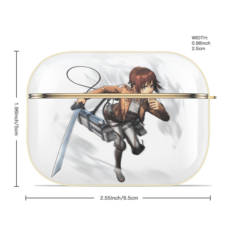 進撃の巨人 サシャ·ブラウス Attack on Titan Sasha Blaus 【AirPods Pro用】ハードシェル保護ケース｜耐衝撃・防指紋・カラビナ付き商品仕様